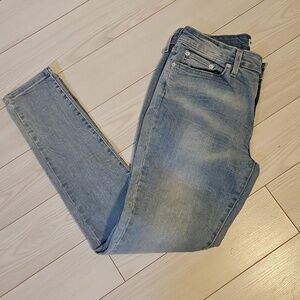 Levi's Womens Size 8 M Pockets Skinny Denim Blue Jeans Leggings stretch